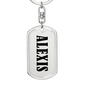 Alexis v01 - Luxury Dog Tag Keychain