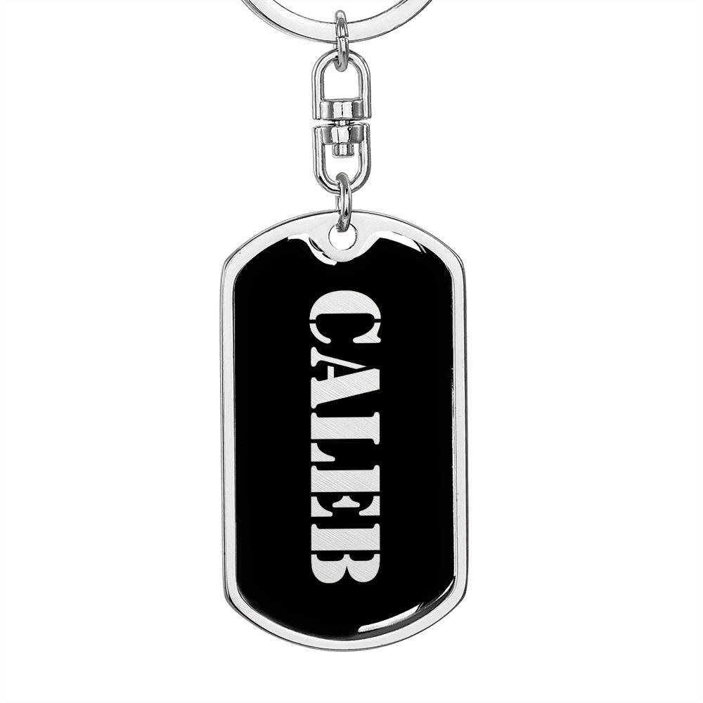 Caleb v3 - Luxury Dog Tag Keychain