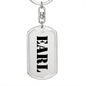 Earl - Luxury Dog Tag Keychain