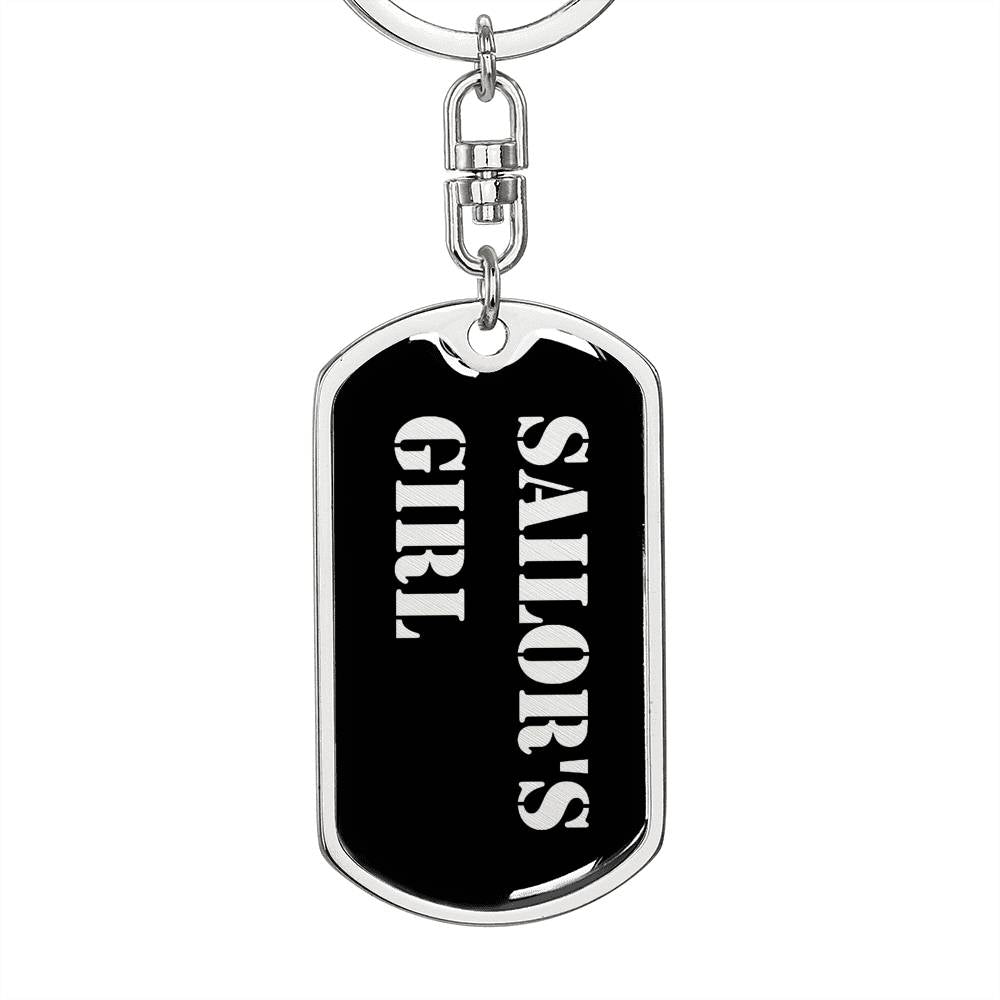 Sailor's Girl v2 - Luxury Dog Tag Keychain