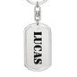 Lucas - Luxury Dog Tag Keychain