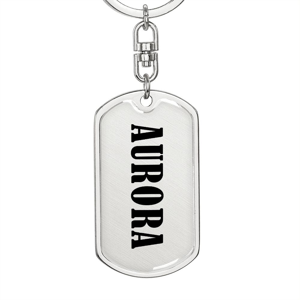 Aurora v01 - Luxury Dog Tag Keychain