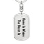 Boxer's Home - Luxury Dog Tag Keychain