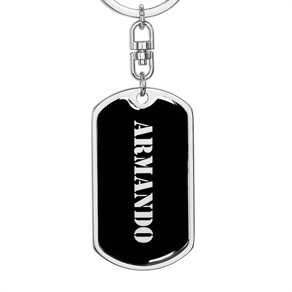 Armando v3 - Luxury Dog Tag Keychain