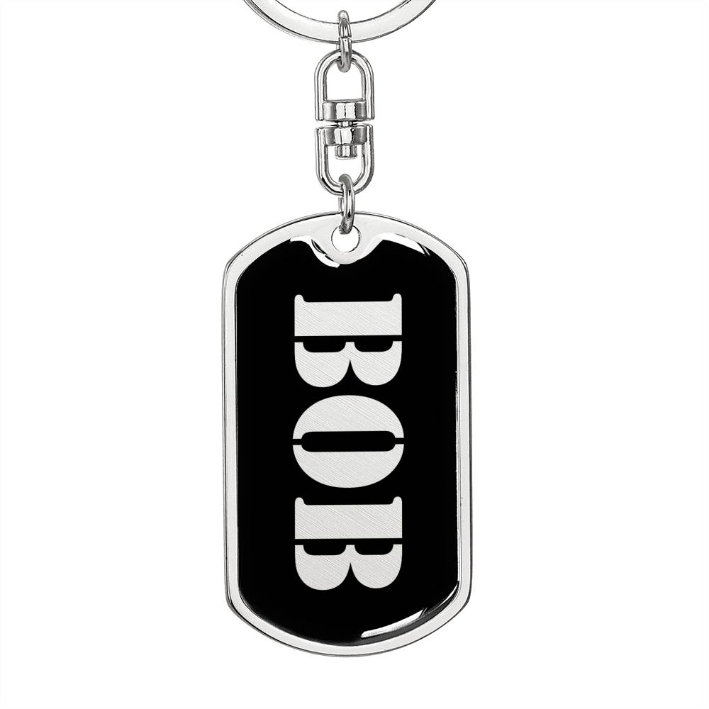 Bob v3 - Luxury Dog Tag Keychain