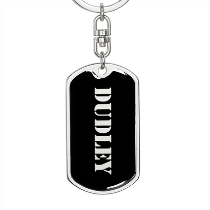 Dudley v2 - Luxury Dog Tag Keychain