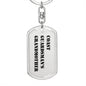 Coast Guardsman's Grandmother - Luxury Dog Tag Keychain