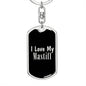 Love My Mastiff v2 - Luxury Dog Tag Keychain