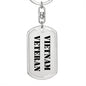 Vietnam Veteran - Luxury Dog Tag Keychain