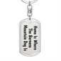 Bernese Mountain Dog's Home - Luxury Dog Tag Keychain