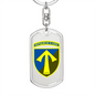 57th Motorized Infantry Brigade (Ukraine) - Luxury Dog Tag Keychain