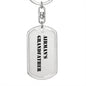 Airman's Grandfather - Luxury Dog Tag Keychain