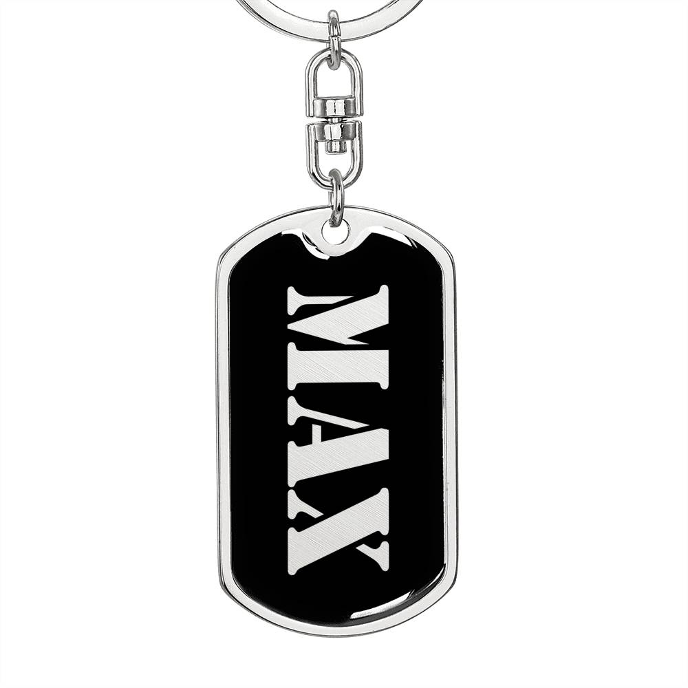 Max v3 - Luxury Dog Tag Keychain