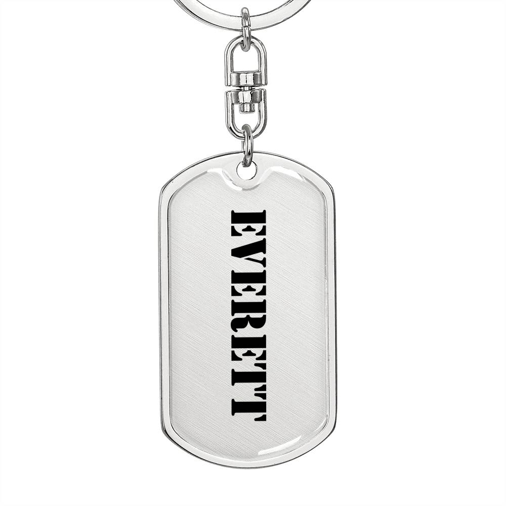 Everett - Luxury Dog Tag Keychain