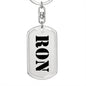 Ron - Luxury Dog Tag Keychain