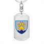 15th Mountain Assault Battalion (Ukraine) - Luxury Dog Tag Keychain