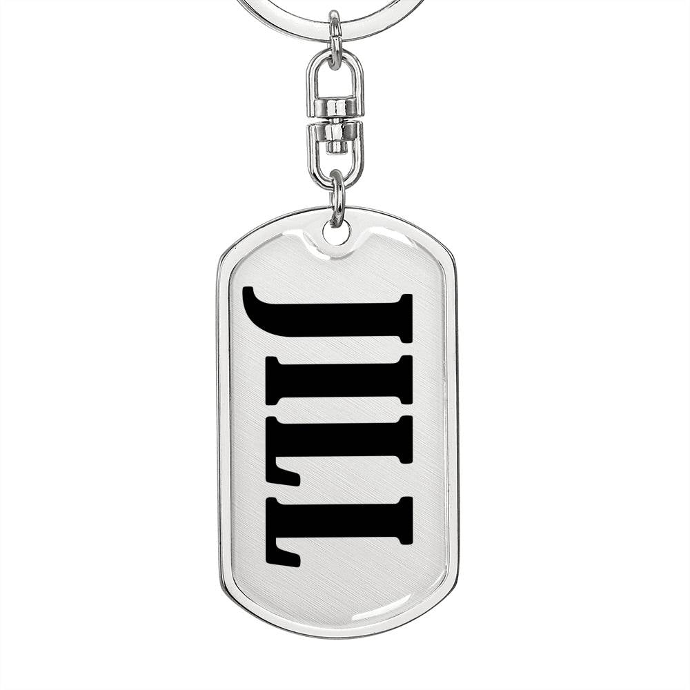 Jill v01 - Luxury Dog Tag Keychain