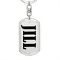 Jill v01 - Luxury Dog Tag Keychain