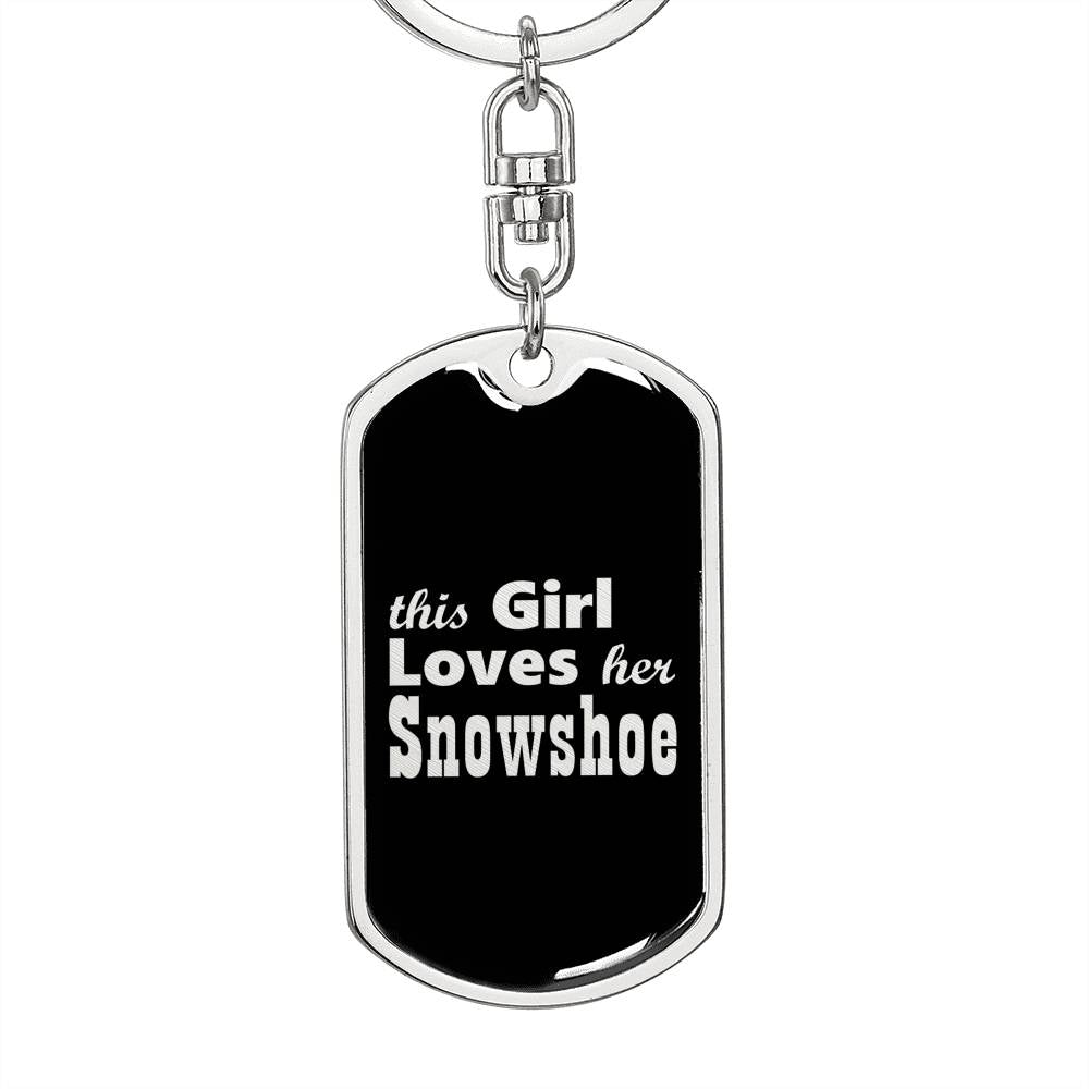 Snowshoe v2 - Luxury Dog Tag Keychain
