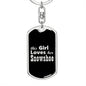 Snowshoe v2 - Luxury Dog Tag Keychain