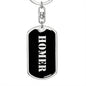 Homer v3 - Luxury Dog Tag Keychain