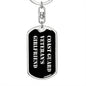 Coast Guard Veteran's Girlfriend v2 - Luxury Dog Tag Keychain