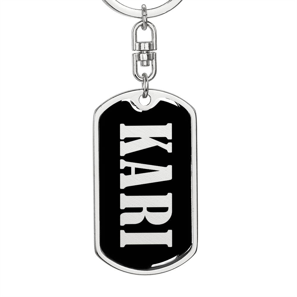 Kari v02 - Luxury Dog Tag Keychain