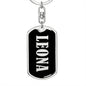 Leona v02 - Luxury Dog Tag Keychain