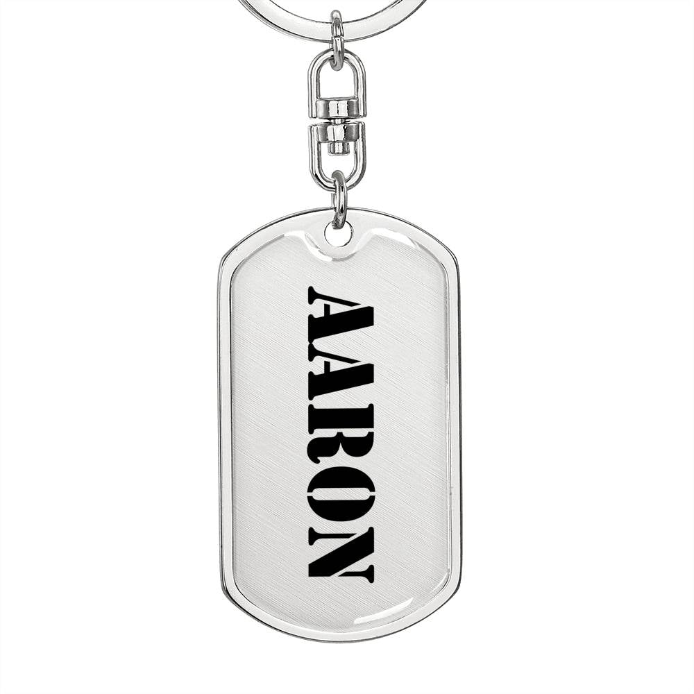 Aaron - Luxury Dog Tag Keychain