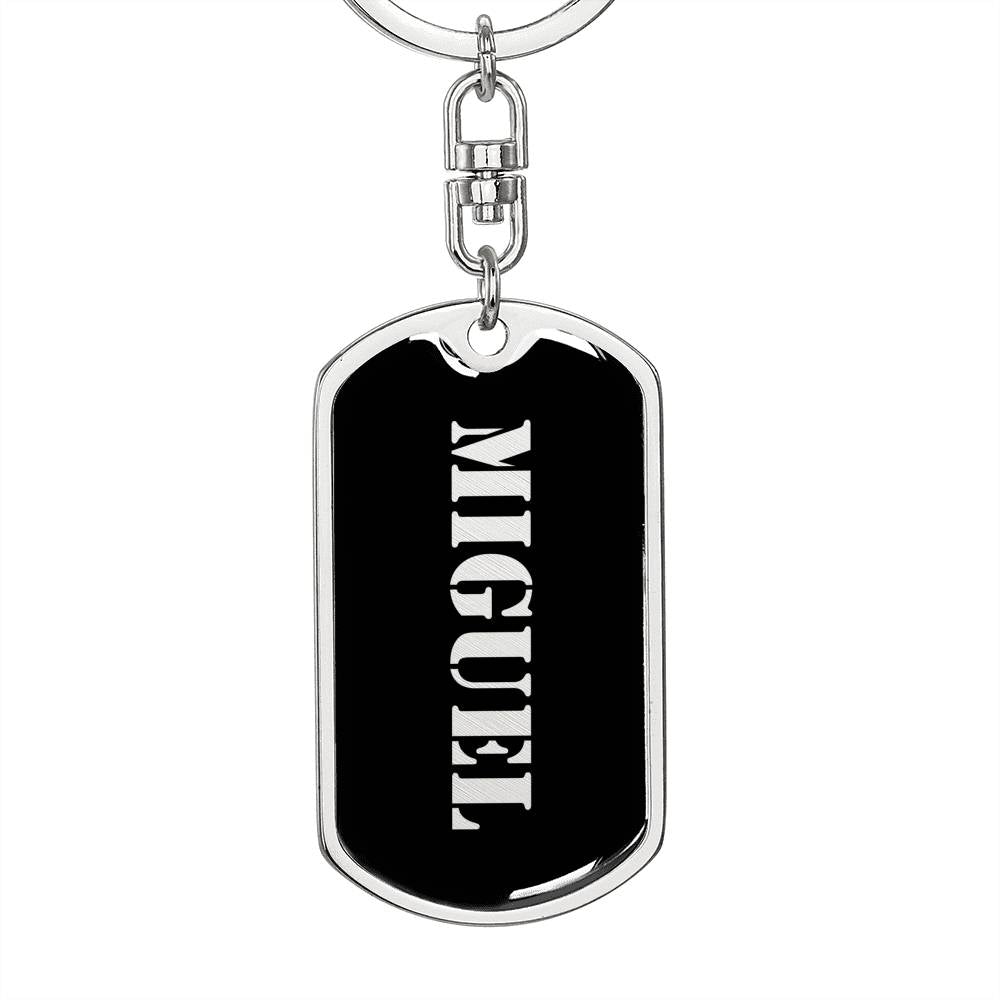 Miguel v3 - Luxury Dog Tag Keychain
