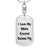 Love My White Crested Guinea Pig - Luxury Dog Tag Keychain