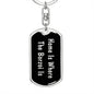 Borzoi's Home v2 - Luxury Dog Tag Keychain