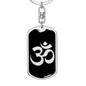 Om Symbol v2 - Luxury Dog Tag Keychain