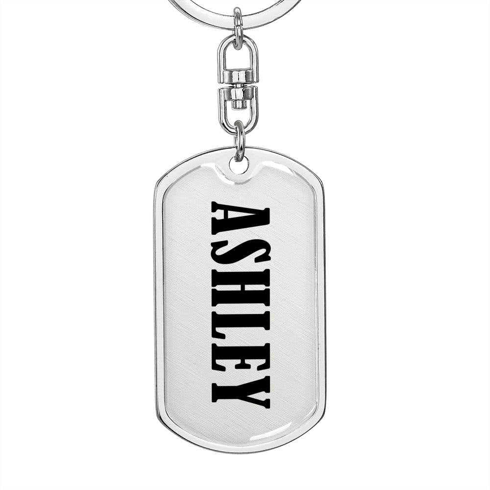 Ashley v01 - Luxury Dog Tag Keychain