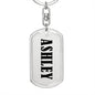 Ashley v01 - Luxury Dog Tag Keychain