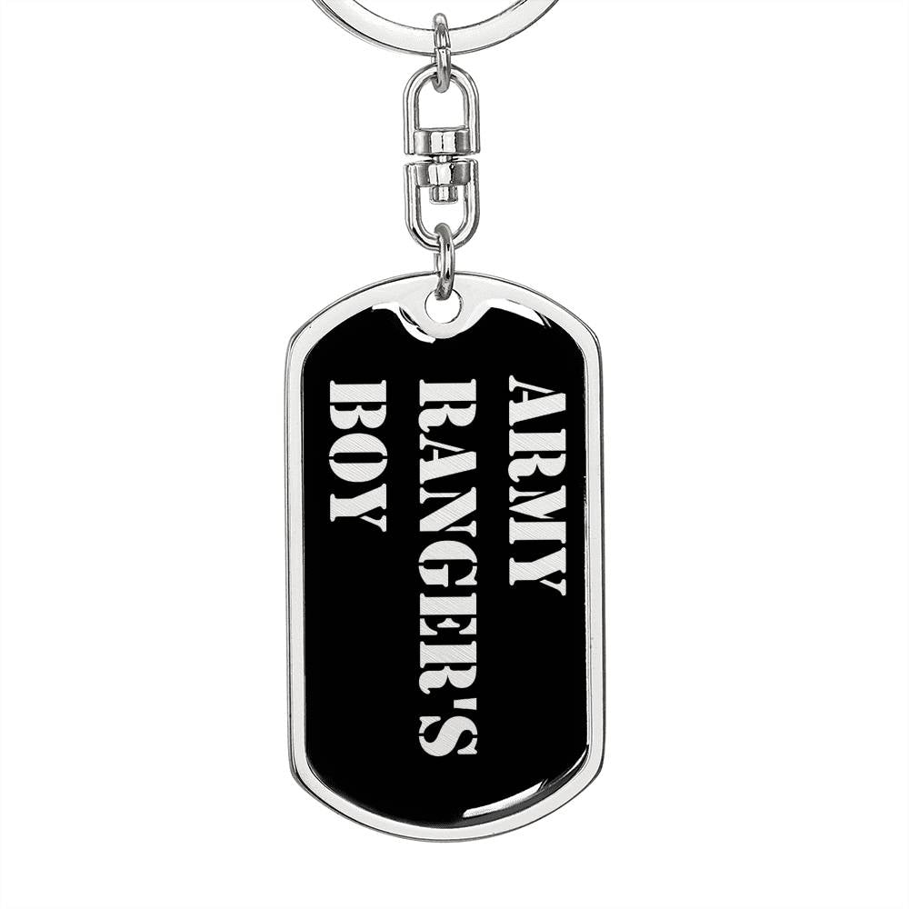 Army Ranger's Boy v2 - Luxury Dog Tag Keychain
