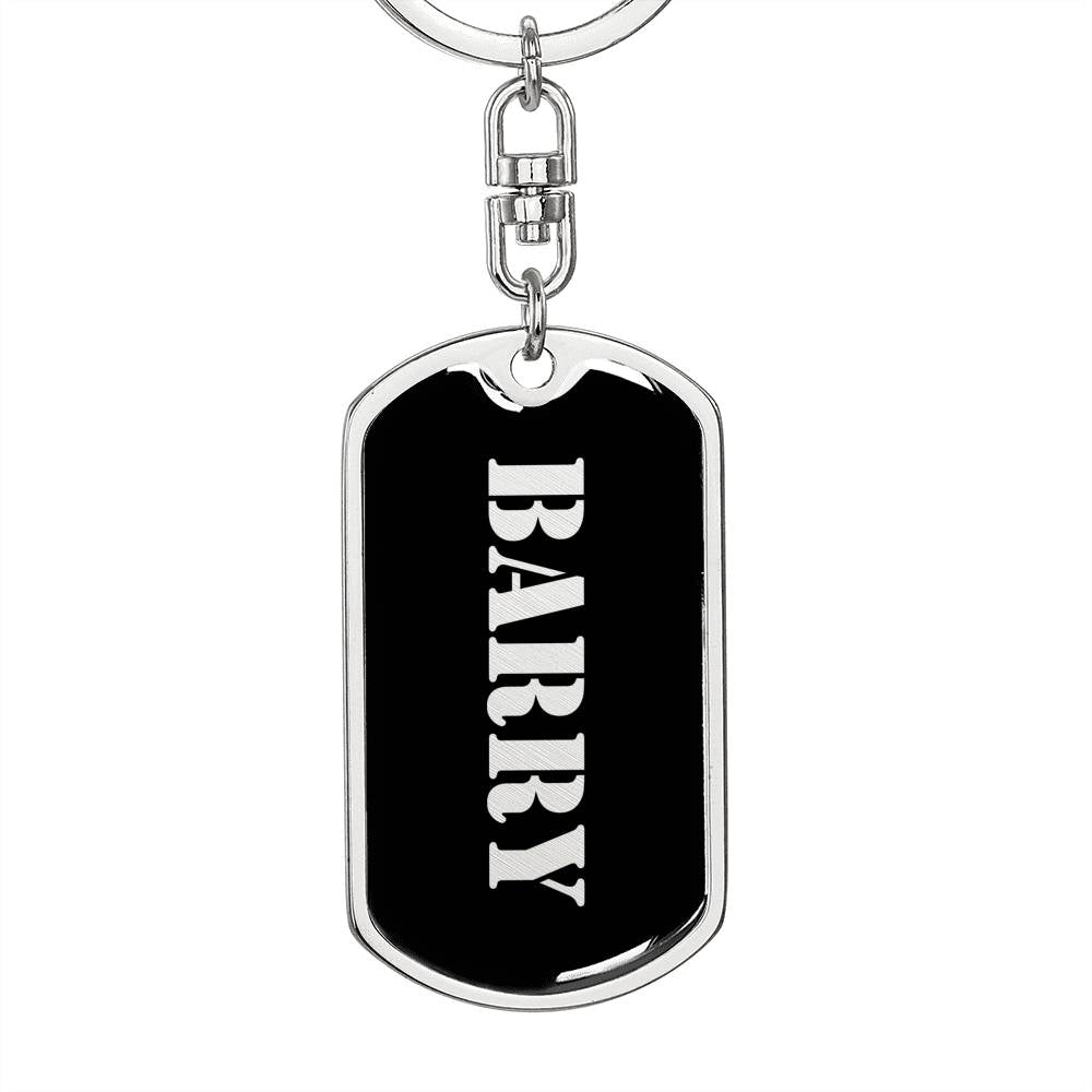 Barry v3 - Luxury Dog Tag Keychain