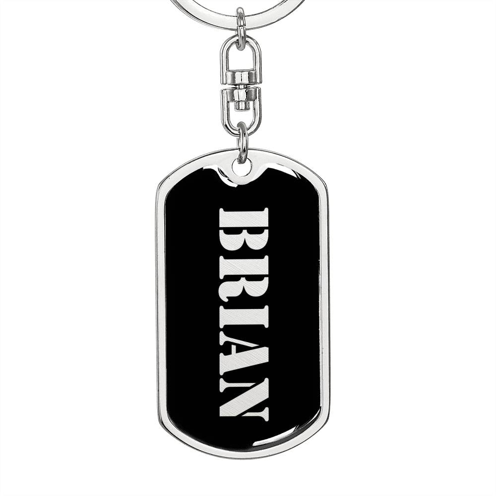 Brian v3 - Luxury Dog Tag Keychain