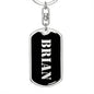 Brian v3 - Luxury Dog Tag Keychain