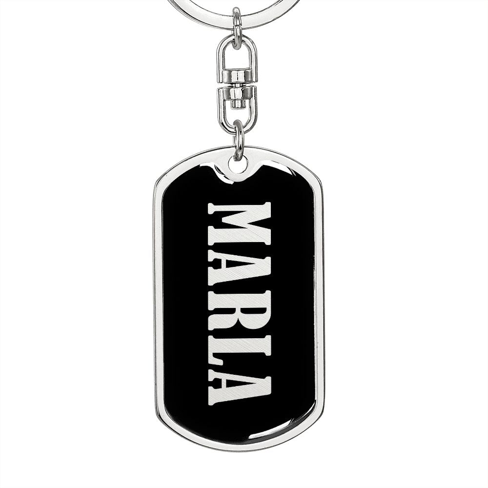 Marla v02 - Luxury Dog Tag Keychain