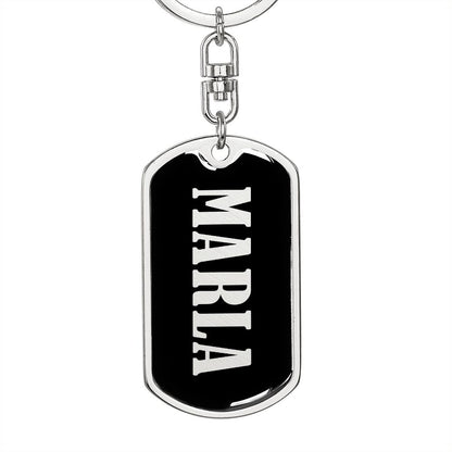 Marla v02 - Luxury Dog Tag Keychain