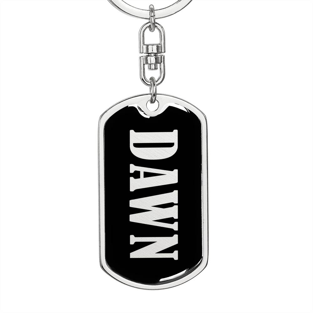 Dawn v02 - Luxury Dog Tag Keychain