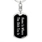 Shih Tzu's Home v2 - Luxury Dog Tag Keychain