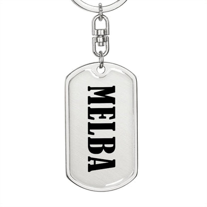 Melba v01 - Luxury Dog Tag Keychain