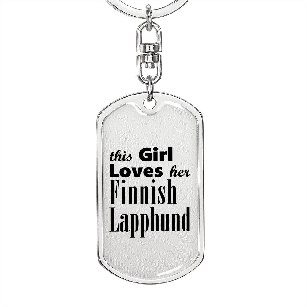 Finnish Lapphund - Luxury Dog Tag Keychain