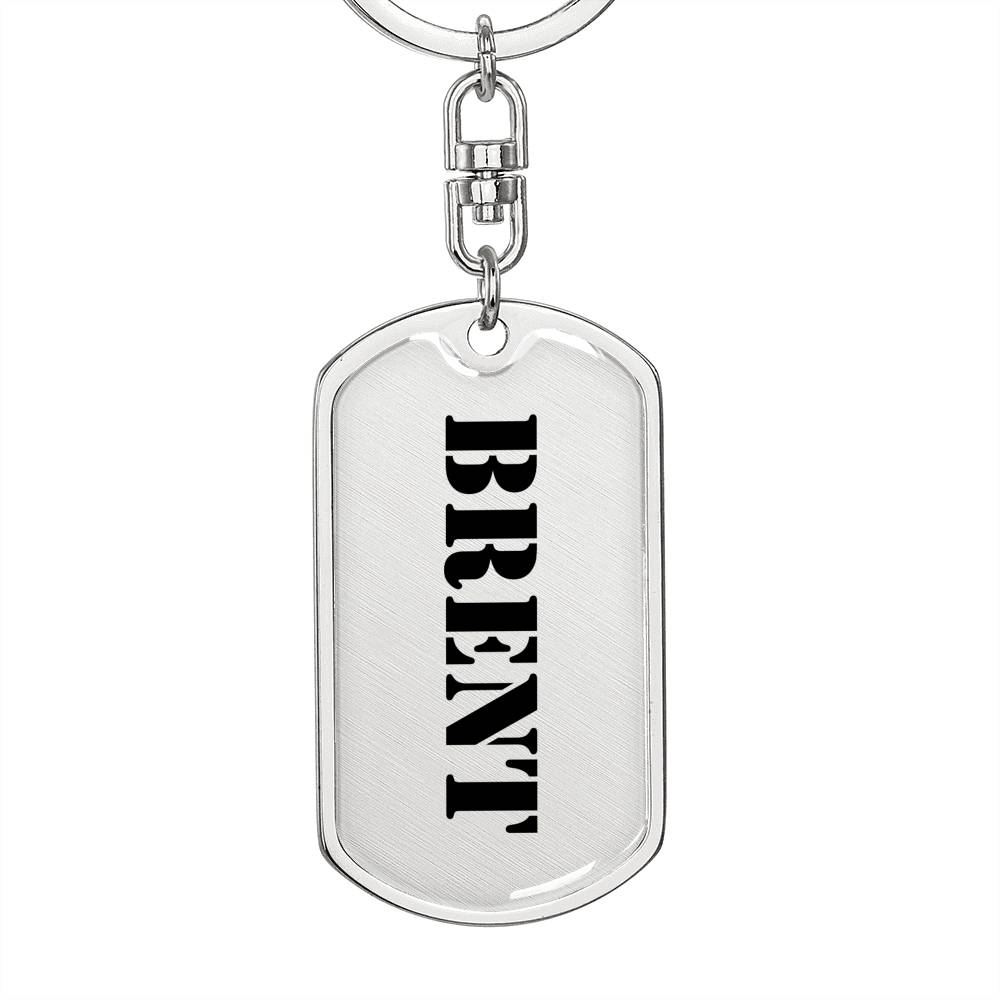 Brent - Luxury Dog Tag Keychain