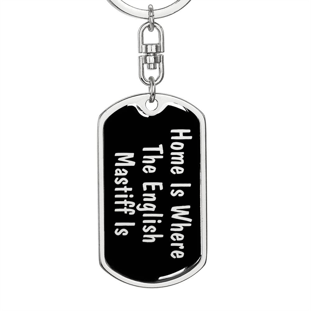 English Mastiff's Home v2 - Luxury Dog Tag Keychain