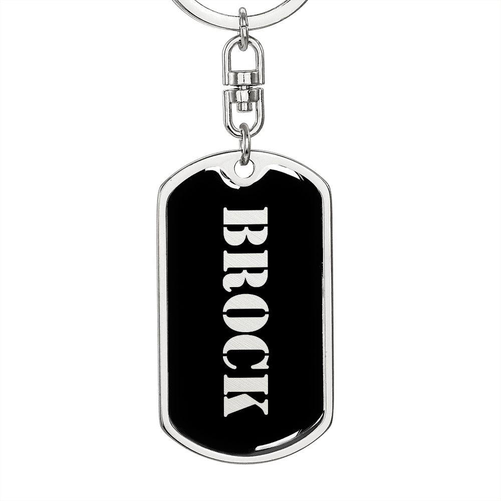 Brock v2 - Luxury Dog Tag Keychain
