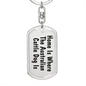 Australian Cattle Dog's Home - Luxury Dog Tag Keychain
