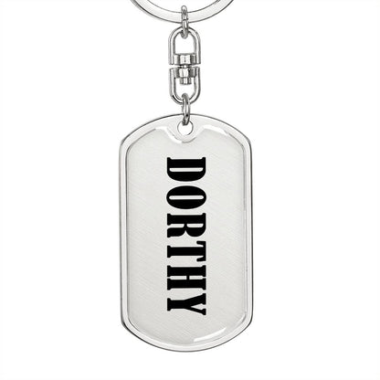 Dorthy v01 - Luxury Dog Tag Keychain